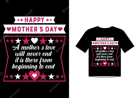 Vector De Diseño De Plantilla De Camiseta De Citas De Amor De Madres