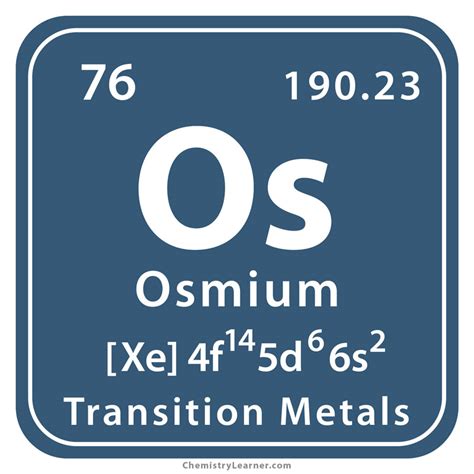 Osmium Facts, Symbol, Discovery, Properties, Uses