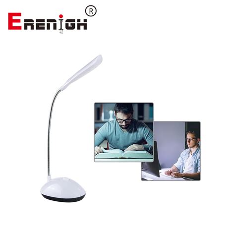 Portable 4 LED Reading Eye Protection Desk Lamp Adjustable Brightness