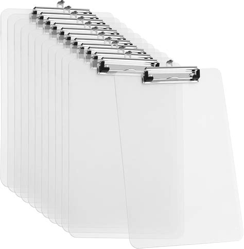 Pingeui Pack A Transparent Clipboard Clear Plastic Clipboards With