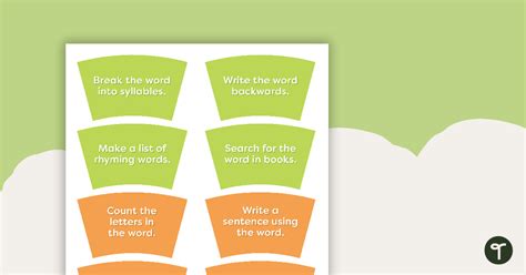 Classroom Spinner Template - Spelling Activities | Teach Starter