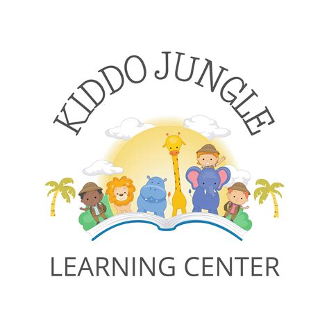 Kids Jungle Logo Custom Jungle Themed Logo Cute Kids Jungle Etsy