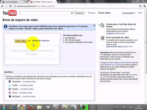 Como Colocar Videos No Youtube Youtube
