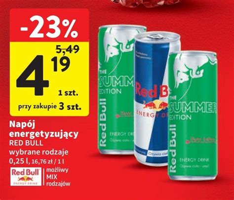 Nap J Energetyczny Kaktus Red Bull The Summer Edition Cena Promocje