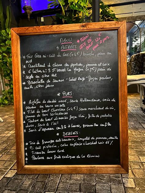 Menu Au Pourquoi Pas Restaurant Le Perreux Sur Marne 52