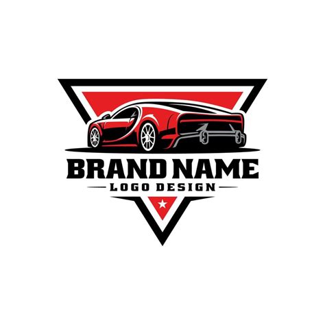 Exotic Sport Car Emblem Badge Logo Vector Vector Art At Vecteezy