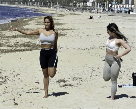 Malin Andersson Shows Off Weight Loss As She Exercises On The Beach