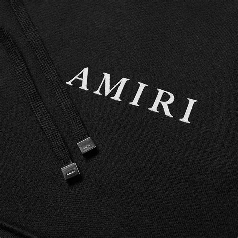 Amiri New Large Logo Hoody Black And White End Us