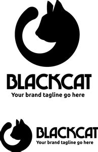 black cat Logo PNG Vector (EPS) Free Download