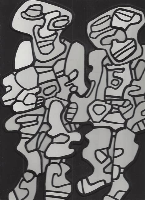 JEAN DUBUFFET L HOURLOUPE Included Deux Personnages Vacuum Formed