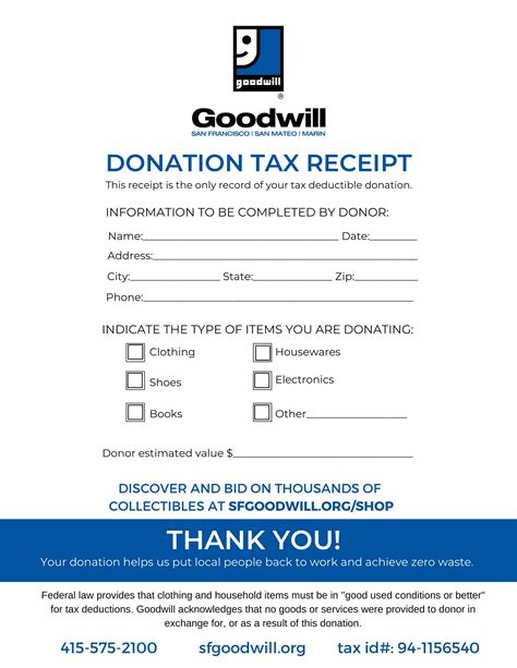 Free Printable Donation Receipt Templates Pdf Word Excel