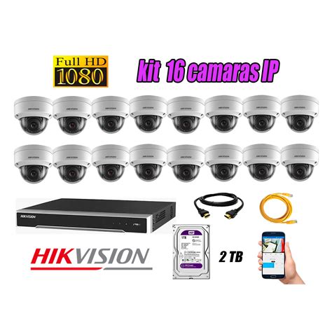 Ripley HIKVISION CÁMARAS DE SEGURIDAD KIT 16 IP POE INTERIOR