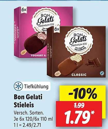 Bon Gelati Stieleis Angebot Bei Lidl Prospekte De