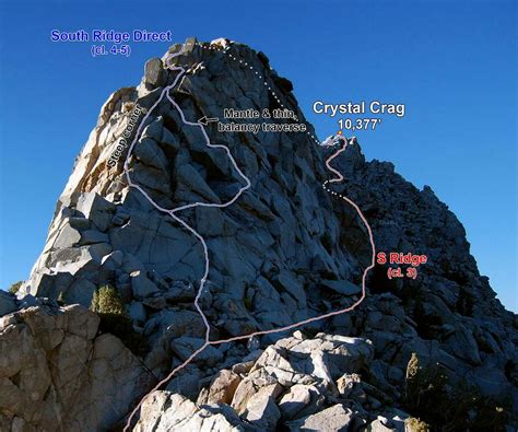 Crystal Crag South Ridge Photo Topo Photos Diagrams Topos