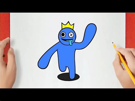 Como Desenhar O Blue Do Rainbow Friends Roblox Como Dibujar A Blue De