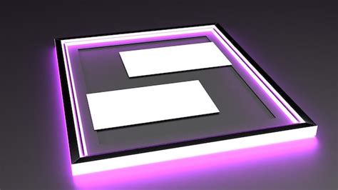 Premium Ai Image Free Photo White Business Cards In Glowing Frame
