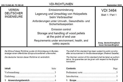 Sicherer Umgang Mit Holzpellets Mit Der Vdi Blatt Si