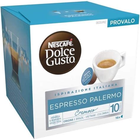 Dolce Gusto Espresso Palermo Café 96 Capsules Pack de 6 Boîtes x