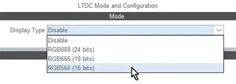 LTDC Parallel RGB TouchGFX Documentation