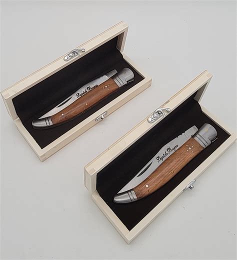 Laguiole Bougna Géant Table knife set 2 Steel stainless Wood