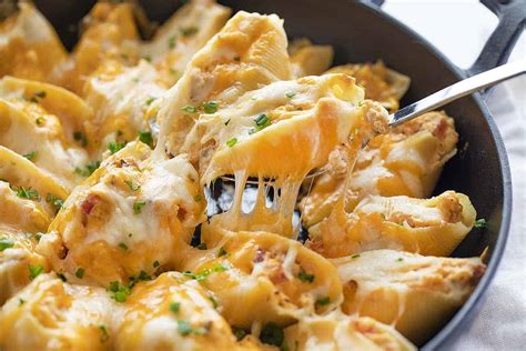 Cheesy Bacon Chicken Stuffed Shells Grandma S Things