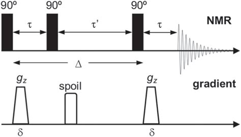 Top Nmr Pulse Sequence And Bottom Gradient Pulses For The Ste