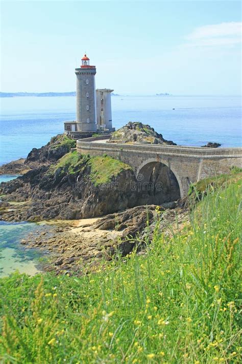 Lighthouse Phare Du Petit Minou Frankreich Stockbild Bild Von