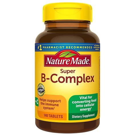 Nature Made Super B Complex With Vitamin C And Folic Acid Tablets 140