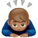 Persona Haciendo Una Reverencia Tono De Piel Medio Emoji On Apple