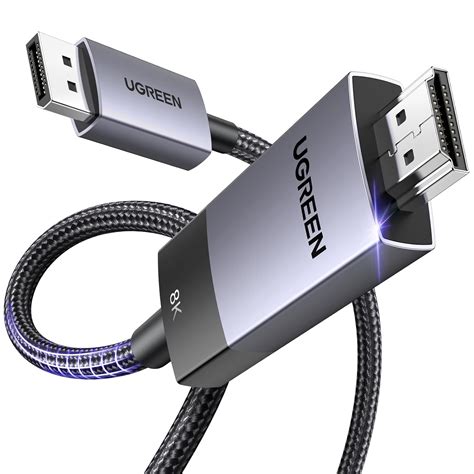 Amazon UGREEN DisplayPort to HDMI 変換ケーブル 8K 60Hz 4K 240Hz アクティブ式 DP 1