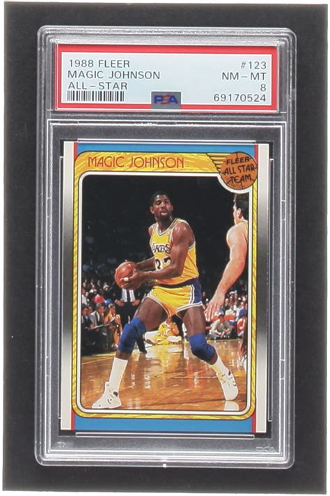 Magic Johnson Fleer As Psa Pristine Auction