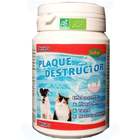 Plaque Destructor Anti Tartre Pour Chien Naturel Bio Bubimex