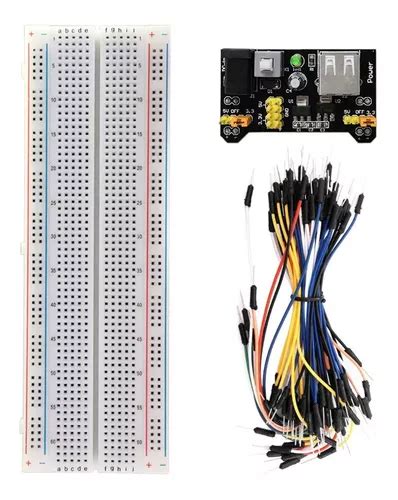 Kit Protoboard 830 fuente 5v 3 3v Arduino 100090 Cuotas sin interés