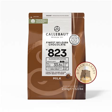 CALLEBAUT FINEST BELGIAN CHOCOLATE Milk Couverture 33 6 Bpackbakery