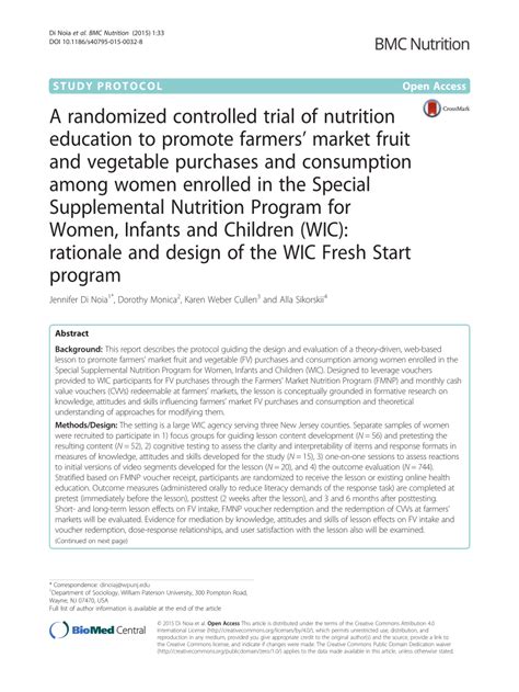 Wic Nutrition Education Handouts Blog Dandk