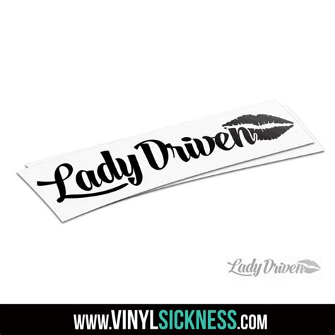 Lady Driven • Jdm Ladies Tuner Stickers Decals • Vs