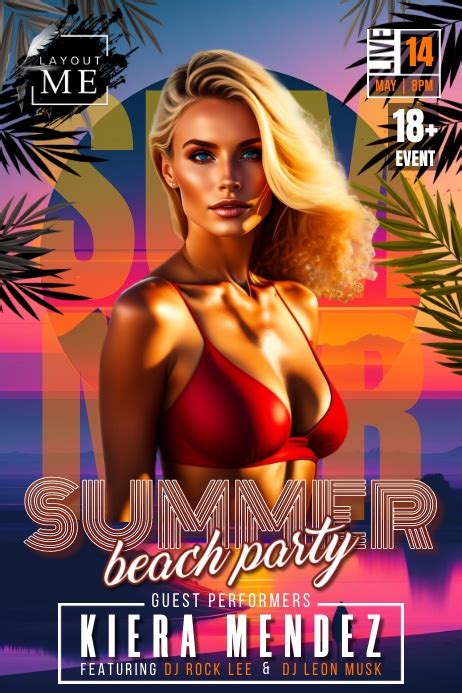 Copy Of Summer Beach Party Postermywall