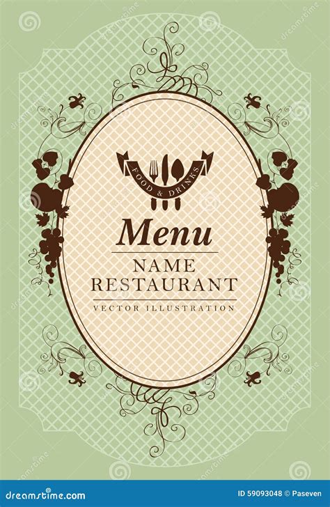 Baroque Menu Stock Vector Illustration Of Baroque Curls