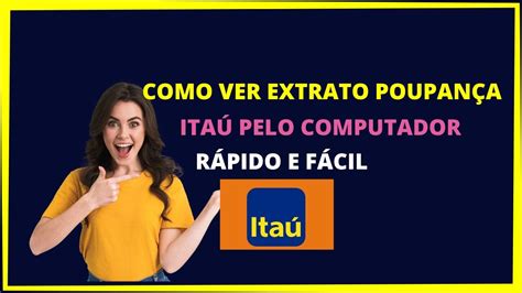 Como ver extrato poupança Itaú no PC YouTube