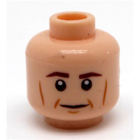 Lego Light Flesh Minifigure Head With Decoration Safety Stud