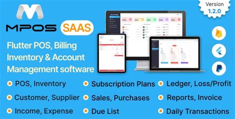 Customize Mpos Saas Flutter Web Pos Billing Inventory Account