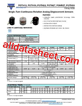 Poth V Datasheet Pdf Vishay Siliconix