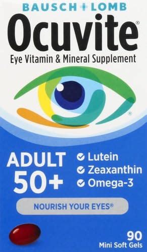 Ocuvite Eye Vitamin And Mineral Supplement Contains Zinc Vitamins C E