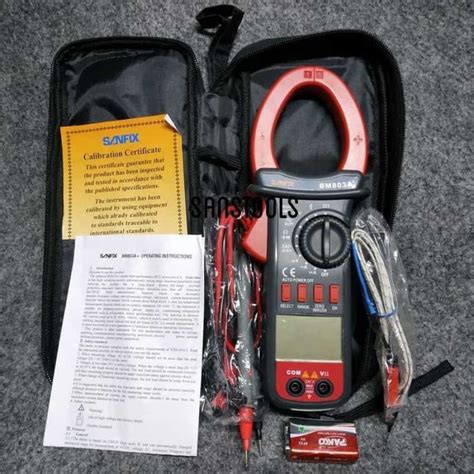 Promo Sanfix Bm803A Digital Clamp Meter Ac Dc 1000A Tang Ampere BM 803A