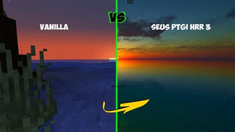 Minecraft Vanilla Vs Seus Ptgi Hrr 3 Shader Comparison Notebook Id Gaming No Minecraft Youtube