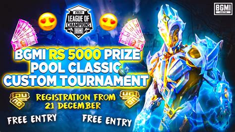 Bgmi Rs 5000 Prize Pool Classic Custom Tournament Announcement Is Here