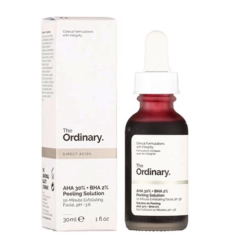 The Ordinary Aha 30 Bha 2 Peeling Solution 30ml Cosmo Store Egypt