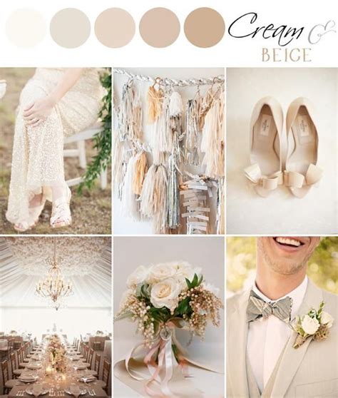 COLOR PALETTE CREAM BEIGE The Bride S Cafe Blog Neutral Wedding