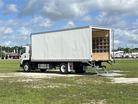 New Isuzu Ftr Dry Box Truck With Lbs Lift Gate In