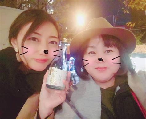 大湯みほさんのインスタグラム写真 大湯みほinstagram「 てへ😛笑 年甲斐もなくアラフォー女子で、ほろ酔いでスノー ️